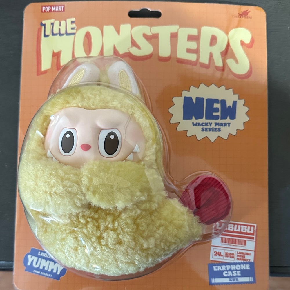 Pop Mart The Monsters Earphone Case - Yellow